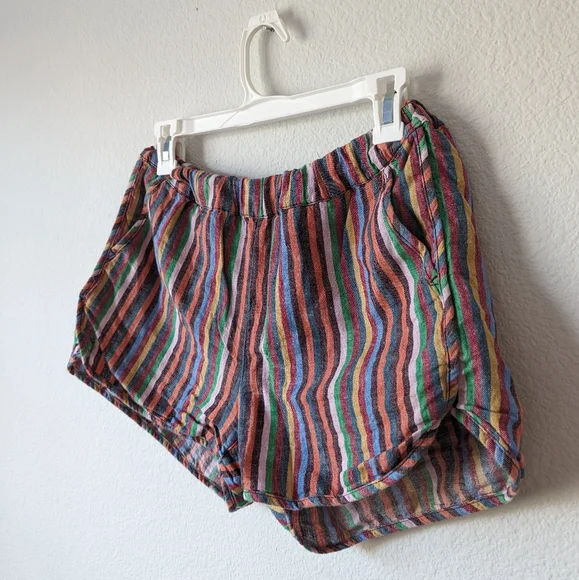 Madewell Striped Multi Colored Shorts - Picture 2 of 5